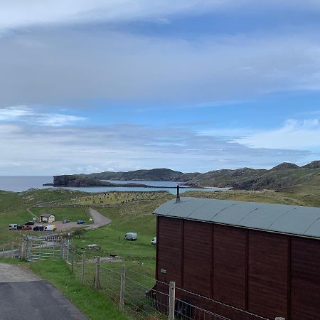 Eco Crofters Wagon By The Beach Oldshoremore Buitenkant foto